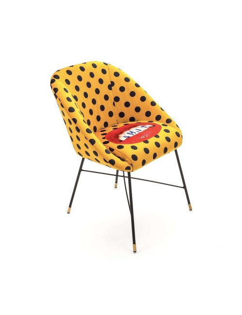 SEDIA IMBOTTITA "TOILETPAPER" Cm.60x63 h.78 - SHIT