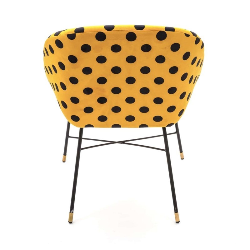 SEDIA IMBOTTITA "TOILETPAPER" Cm.60x63 h.78 - SHIT