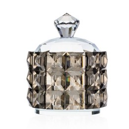 Emò Italia Scatola in cristallo fumè 9,7cm x 9,7cm x 12,5cm
