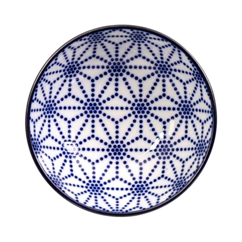 Nippon Blue Plate Set6 w/Chop 21x13.5 & 9.5x3cm Wa