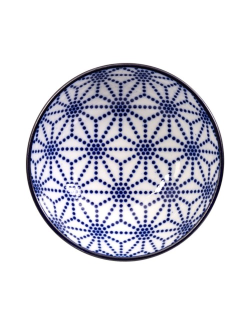 Nippon Blue Plate Set6 w/Chop 21x13.5 & 9.5x3cm Wa