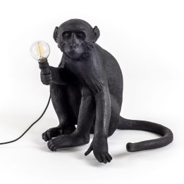 Seletti Monkey Lamp seduta nera da esterno 32 cm
