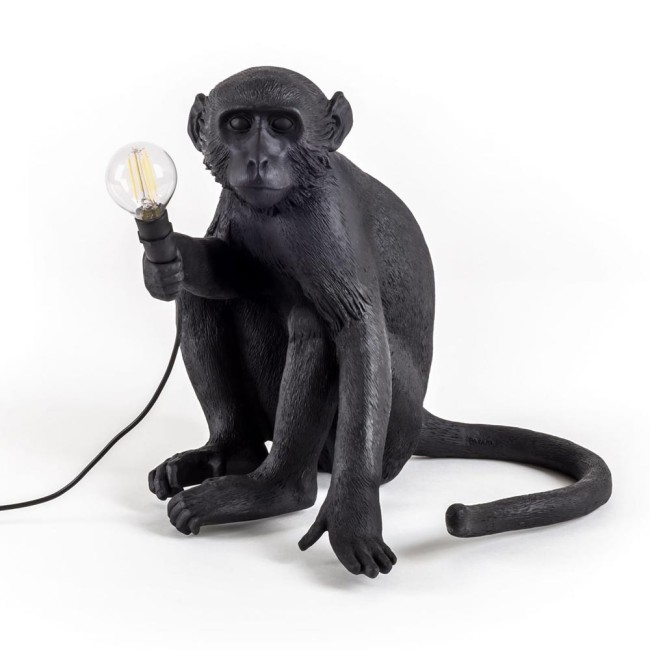 LAMPADA IN RESINA "MONKEY LAMP-OUTDOOR-BLACK" Cm.3