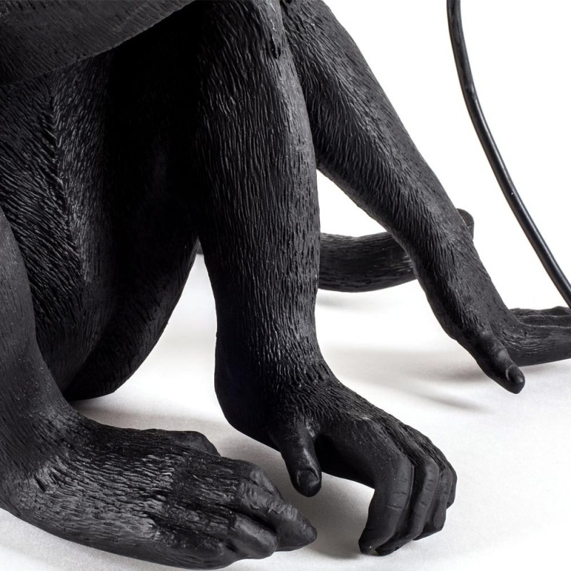 LAMPADA IN RESINA "MONKEY LAMP-OUTDOOR-BLACK" Cm.3
