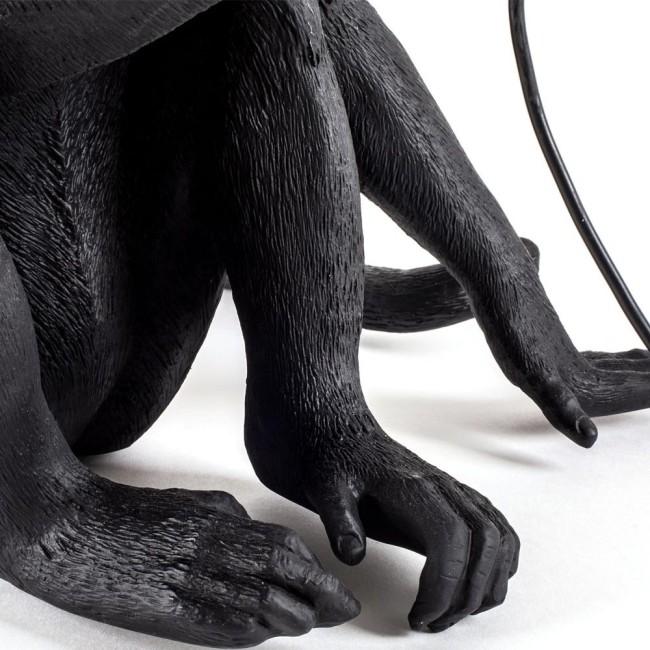 LAMPADA IN RESINA "MONKEY LAMP-OUTDOOR-BLACK" Cm.3