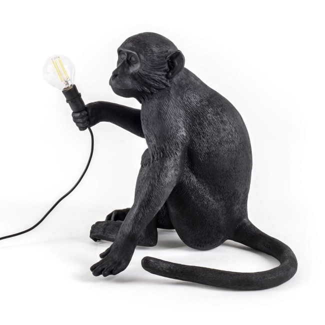 LAMPADA IN RESINA "MONKEY LAMP-OUTDOOR-BLACK" Cm.3