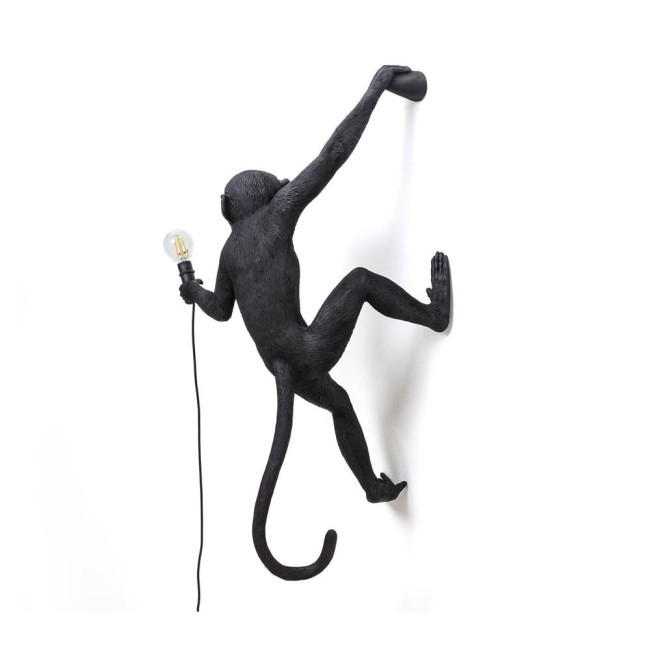 LAMPADA RESINA"MONKEY LAMP-OUTDOOR-BLACK"Cm.36x24h