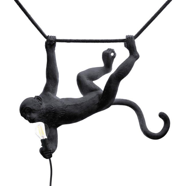 LAMPADA IN RESINA "MONKEY LAMP-OUTDOOR-BLACK" Cm.5