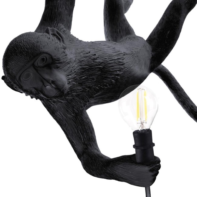 LAMPADA IN RESINA "MONKEY LAMP-OUTDOOR-BLACK" Cm.5