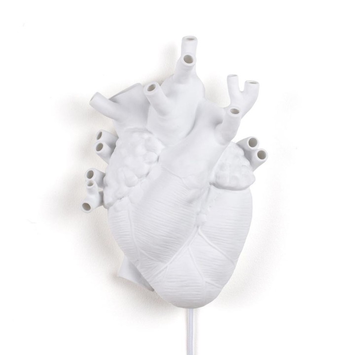 Seletti Heart Lamp da parete a cuore anatomico