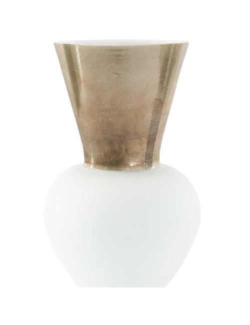 Vaso Re Lattimo Venini in Vetro di Murano – h...