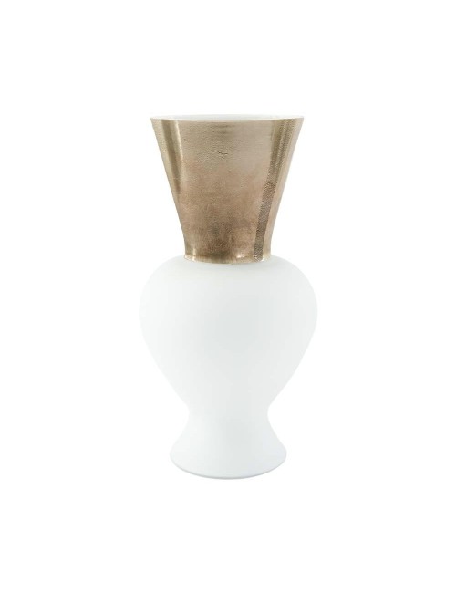 Vaso Re Lattimo Venini in Vetro di Murano – h 38 cm