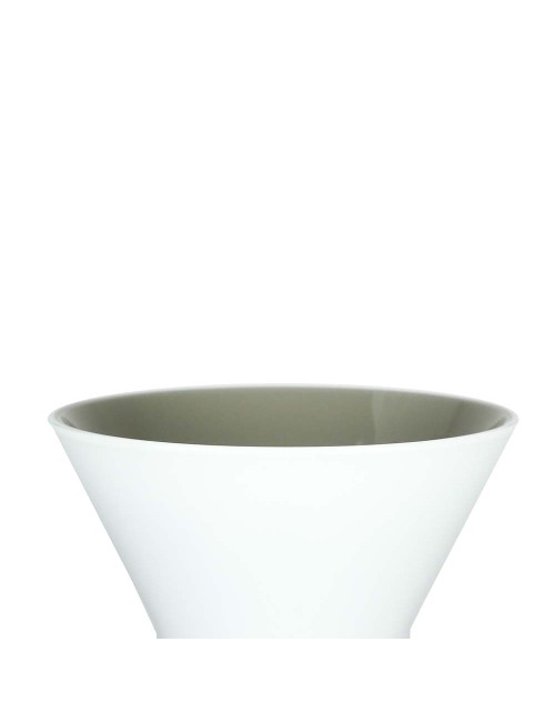 Vaso Idria Venini Lattimo e Talpa H27 cm in...