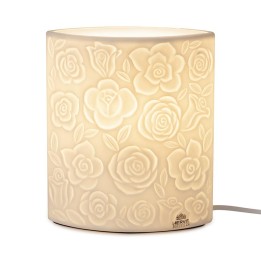 Hervit Creations Lampada Rose in porcellana alta 16,5 cm