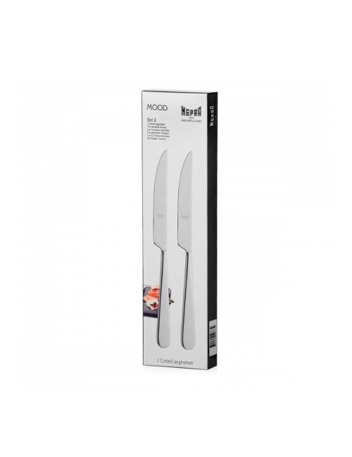 Mepra Mood coltelli seghettati posate set da due persone Mepra Mood coltelli seghettati posate set da due persone