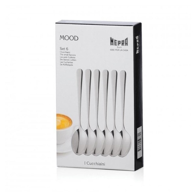 Mepra set i cucchiaini 6 pezzi Mood posate acciaio inox Mepra set i cucchiaini 6 pezzi Mood posate acciaio inox
