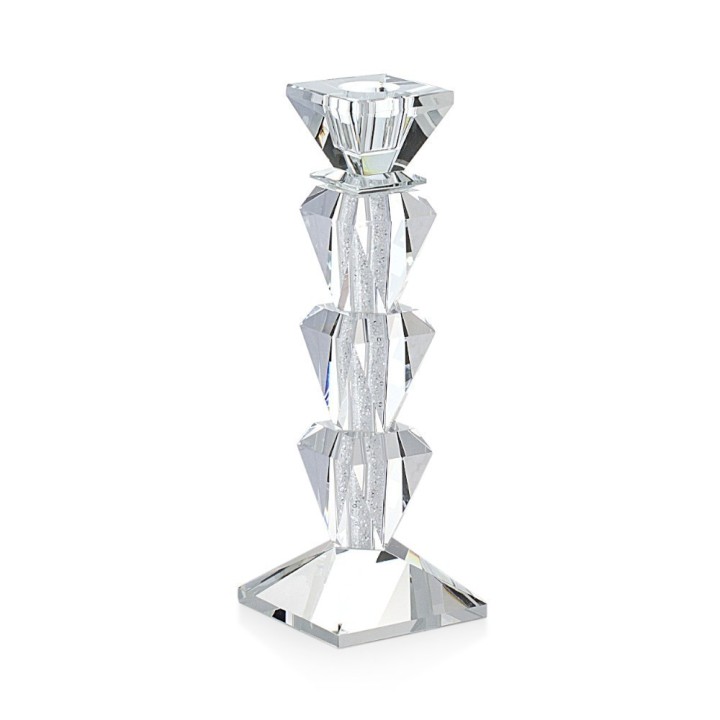 Emò Italia Candeliere poligonale Ghiaccio alto 22 cm