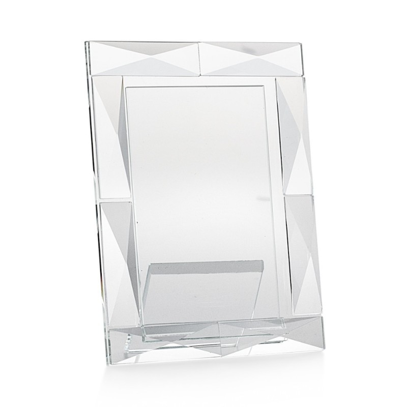 Cornice Rettangolare 18x23 Emò Italia Linea Ghiaccio – Portafoto in Cristallo di Design