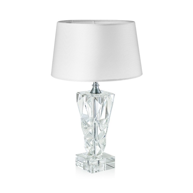 Lampada con Base Squadrata Emò Italia Collezione Ghiaccio 38 cm