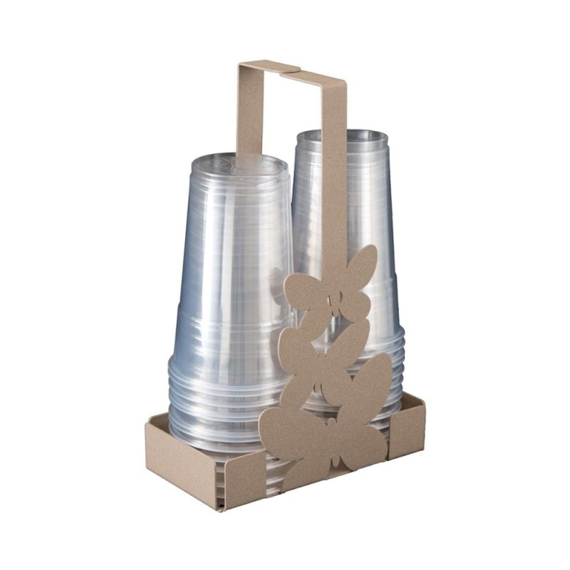 Portabicchieri Butterfly Beige Arti e Mestieri