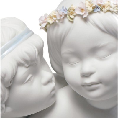 Lladrò Statua angeli Amore e Psiche in porcellana handmade 2