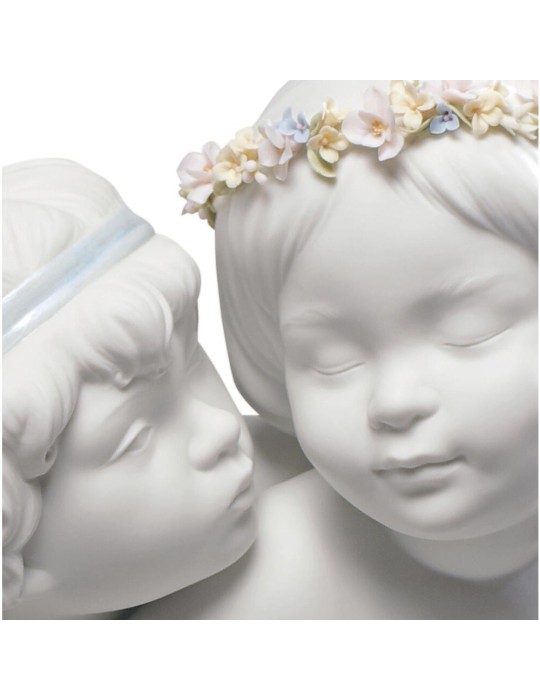 Lladrò Statua angeli Amore e Psiche in...