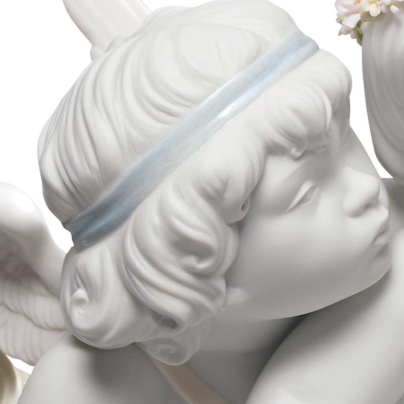 Lladrò Statua angeli Amore e Psiche in...