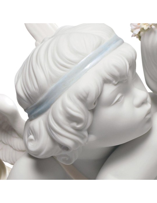 Lladrò Statua angeli Amore e Psiche in...
