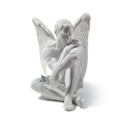 Lladrò Statua Angelo Custode in porcellana handmade