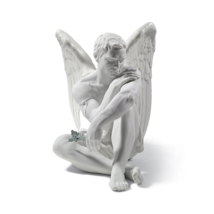 Lladró Statua Angelo Custode alta 28 cm