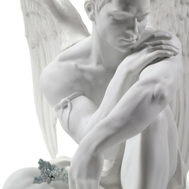 Lladró Statua Angelo Custode alta 28 cm