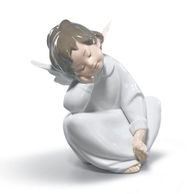 Lladrò Statua Angioletto dormiente in porcellana handmade