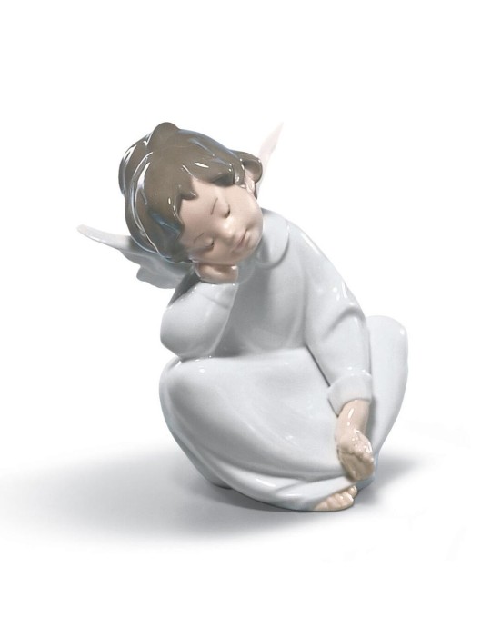 Lladrò Statua Angioletto dormiente in porcellana handmade