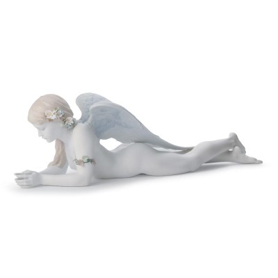 Lladrò Statua Angelo bellissimo in porcellana handmade