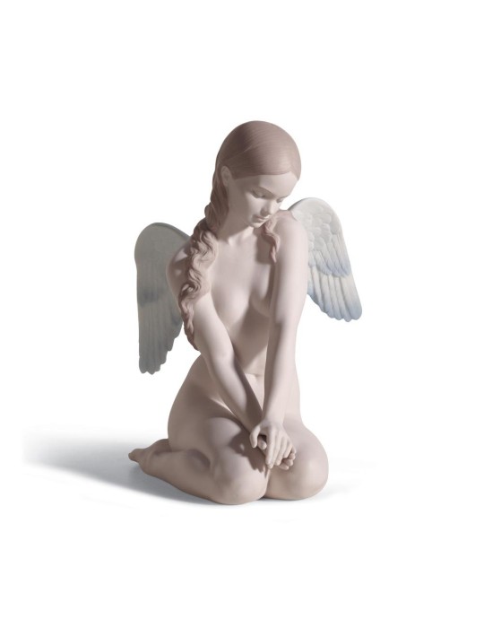 Lladrò Scultura Angelo Bello in porcellana handmade