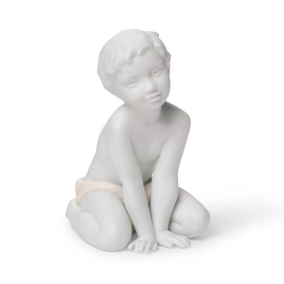 Lladrò Statua Il Figlio in porcellana handmade