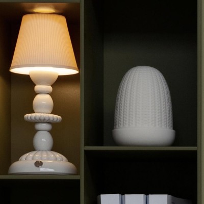 Lladrò Lampada da tavolo Firefly Lotus bianca in... 2