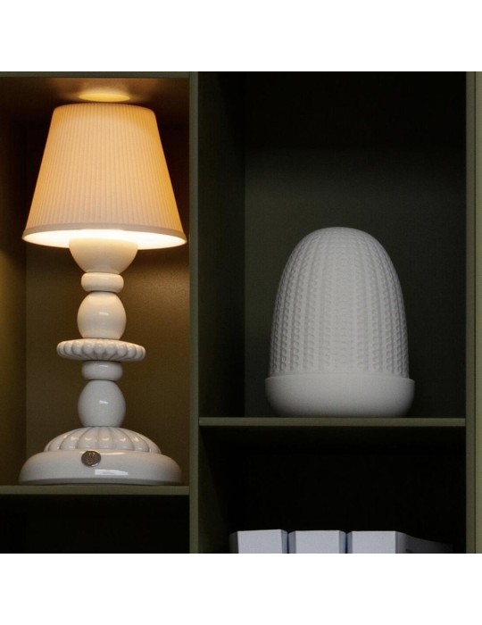 Lladrò Lampada da tavolo Firefly Lotus bianca...