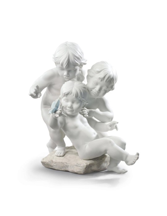Lladrò Statua Curiosità Infantile in porcellana handmade