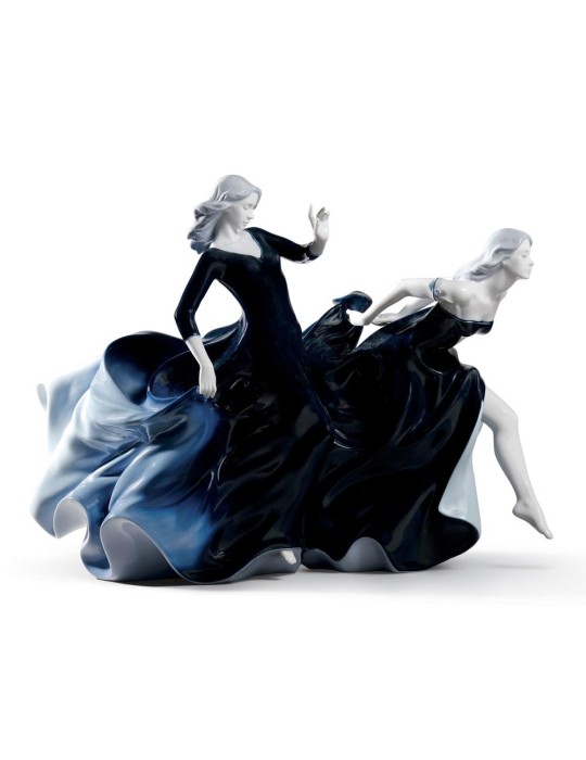 Lladrò Statua donne Arriva la Notte in porcellana - Limited edition
