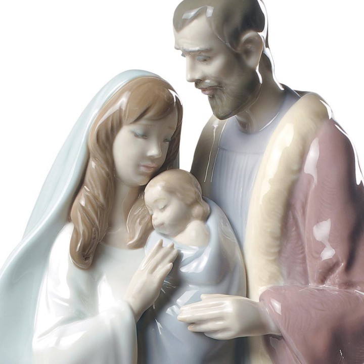 Lladró Statua Sacra Famiglia alta 33 cm