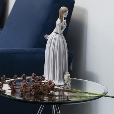 Lladrò Statua donna con cane Ti accompagno alla festa in... 2