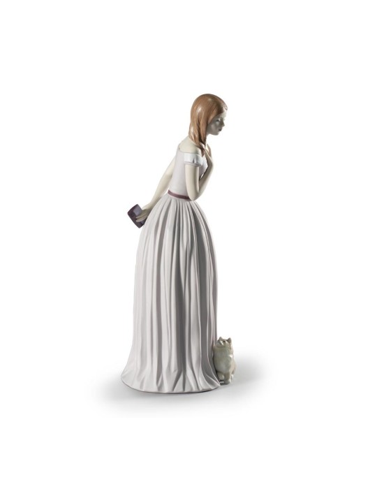 Lladrò Statua donna con cane Ti accompagno alla...
