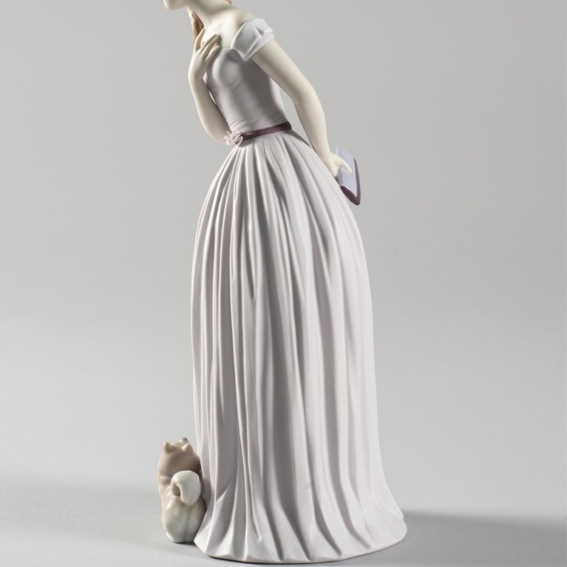 Lladrò Statua donna con cane Ti accompagno alla...