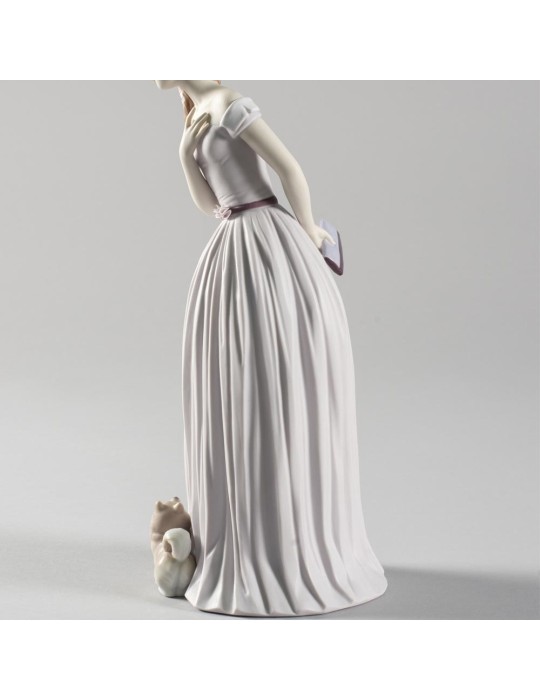 Lladrò Statua donna con cane Ti accompagno alla...