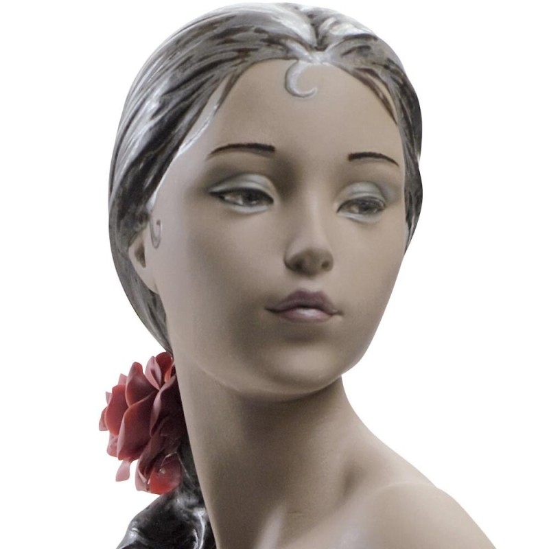 Lladrò Statua donna nuda con scialle in...