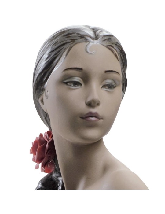 Lladrò Statua donna nuda con scialle in...