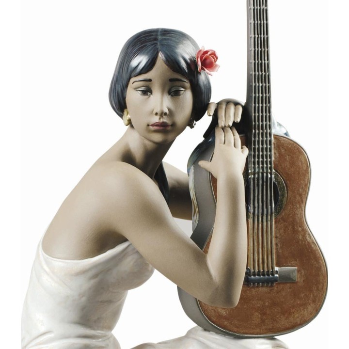 Lladró Statua Suonatrice di flamenco alta 45 cm
