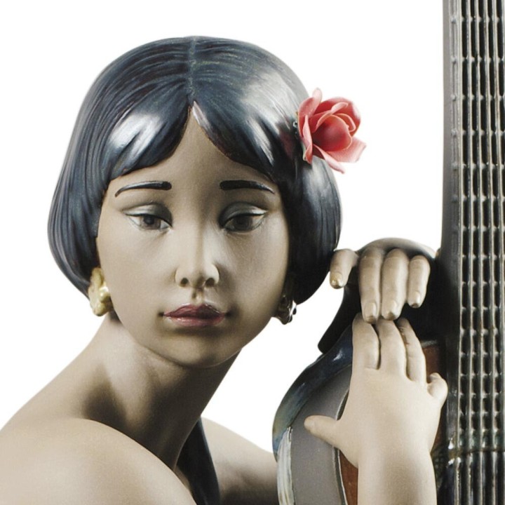 Lladró Statua Suonatrice di flamenco alta 45 cm