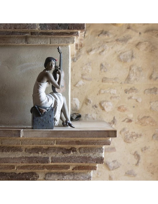 Lladrò Statua suonatrice di flamenco in...